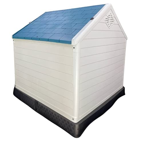 XL Plastic Dog Kennel - Durable Outdoor Shelter