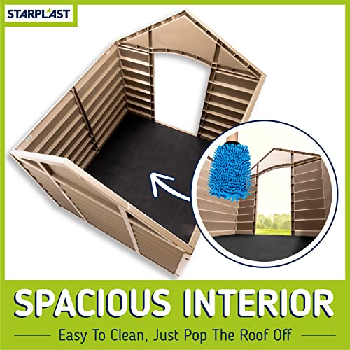 Starplast Weather & Water Resistant Dog House Kennel