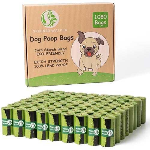 Eco-Friendly Dog Waste Bags 1080ct, Thick & Strong