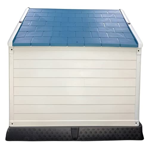 XL Plastic Dog Kennel - Durable Outdoor Shelter