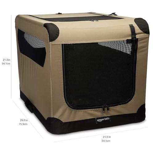 Foldable Soft Dog Crate, Front & Top Opening, Medium