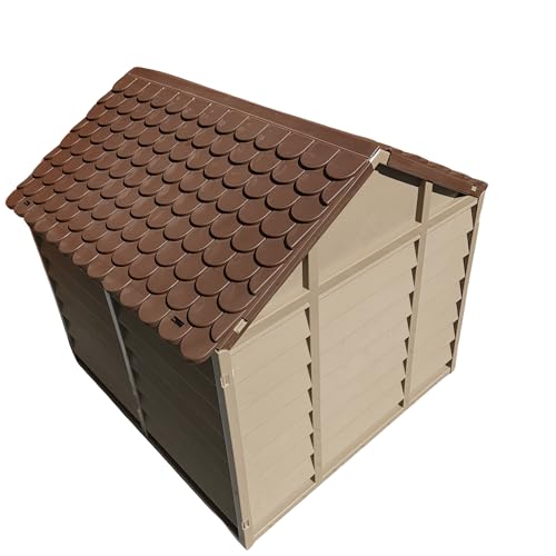Alexander Plastic Dog Kennel - Indoor/Outdoor Shelter - Durable