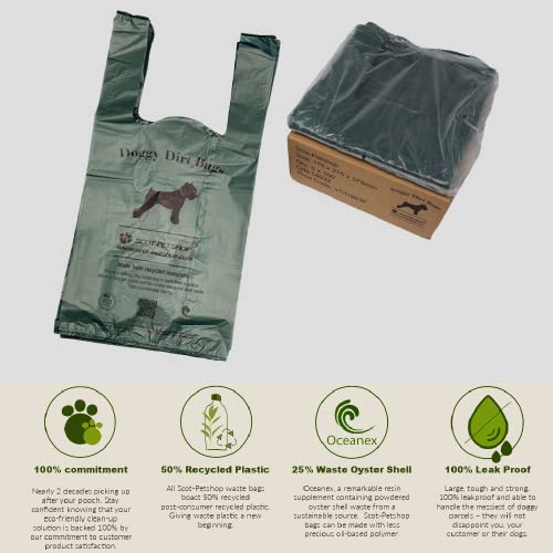 Large Green Dog Waste Bags – 500 Bags