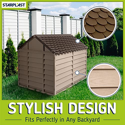 Starplast Weather & Water Resistant Dog House Kennel