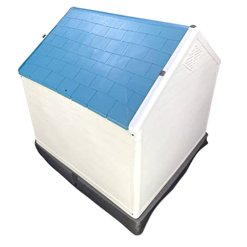 XL Plastic Dog Kennel - Durable Outdoor Shelter