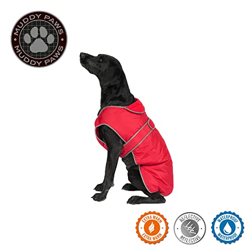 Ancol Muddy Paws Stormguard Coat - Poppy Red