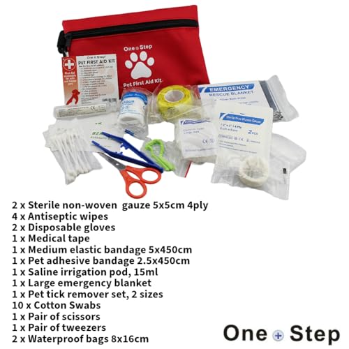 Pet Travel First Aid Kit: 28 Premium Items