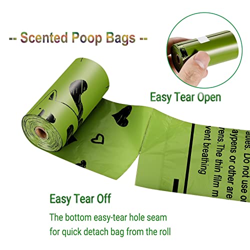 540 Count Biodegradable Poop Bags + Dispenser | Scented