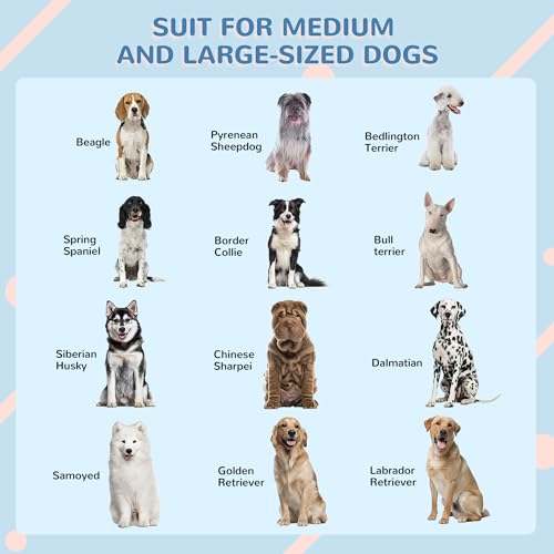 PawHut Large Weather-Resistant Plastic Dog House - Grey