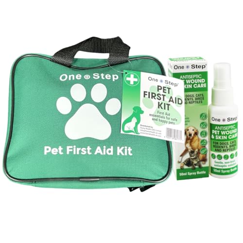 Pet First Aid Kit with Antiseptic Spray, 80+ Premium Items