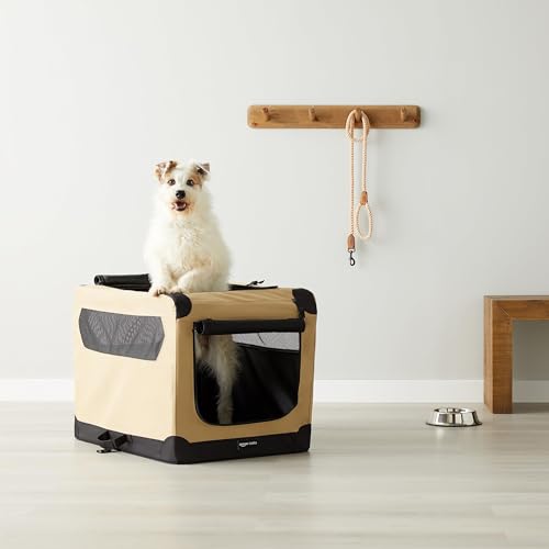 Foldable Soft Dog Crate, Front & Top Opening, Medium