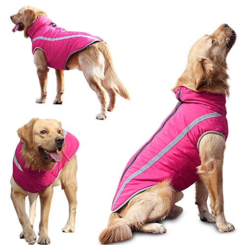 Idepet Waterproof Winter Dog Coat for Small - 6XL