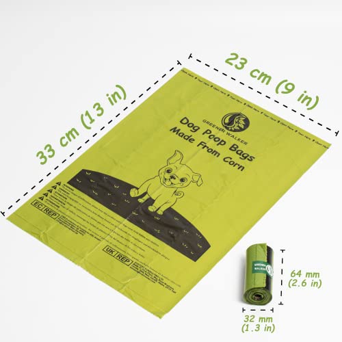 Biodegradable Dog Poo Bags, 540 Strong Leak Proof
