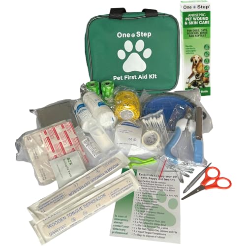Pet First Aid Kit with Antiseptic Spray, 80+ Premium Items