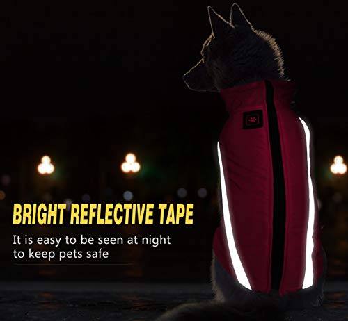 Idepet Waterproof Winter Dog Coat for Small - 6XL