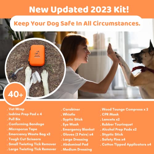 Dog First Aid Kit with 40+ Health Supplies