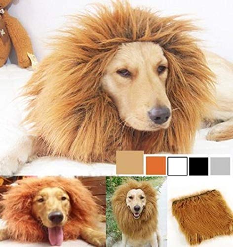 Lion Mane Hair Costume for Dogs