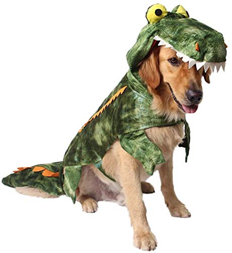 Mogokoyo Funny Dog Crocodile Costume, Halloween Alligator Cosplay