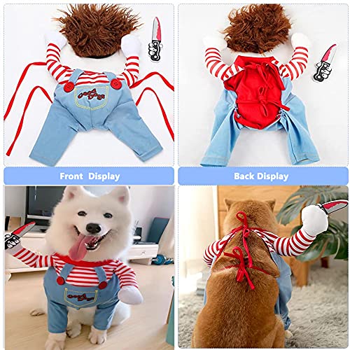Funny Dog Costumes for Halloween and Christmas Party (L)