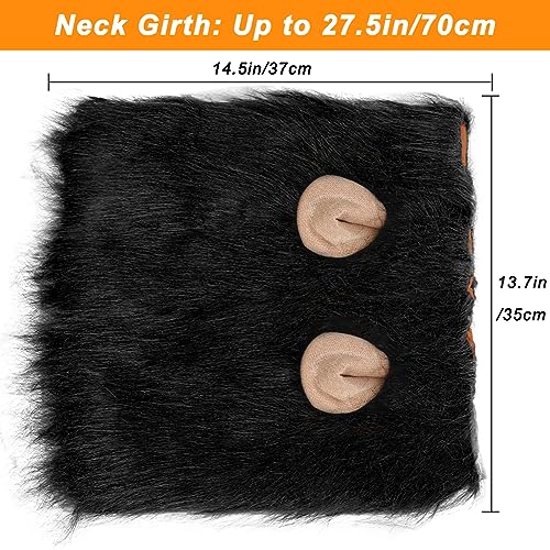 Adjustable Black Lion Mane Dog Costume - Halloween