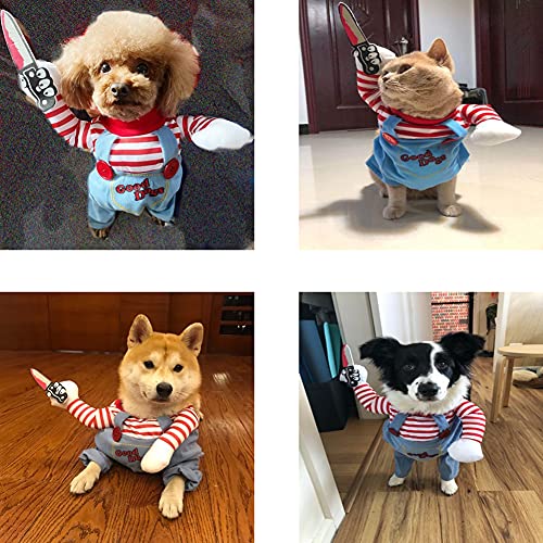 Funny Dog Costumes for Halloween and Christmas Party (L)