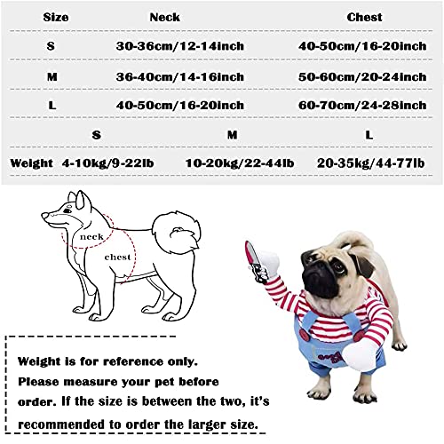 Funny Dog Costumes for Halloween and Christmas Party (L)