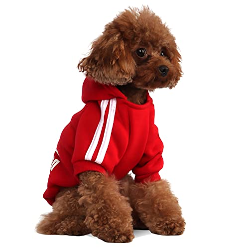 Stylish Dog Hoodie - Red, X-Small