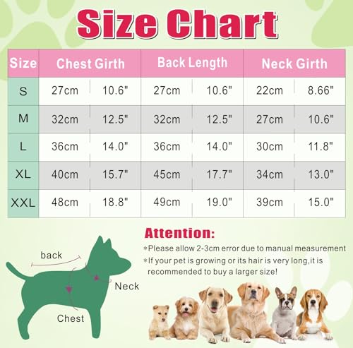Winter Dog Coat Waterproof Puppy Jacket for Small/Medium Dogs