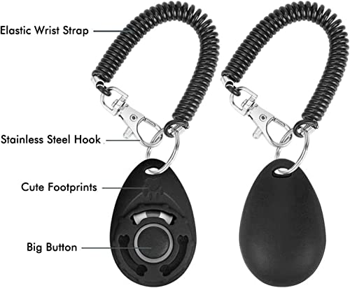 Acehome 2pk Dog Training Clickers - Big Button, Effective Tool