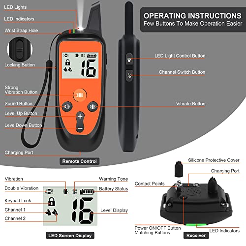 Remote Anti Bark Collar with Sound & Vibration