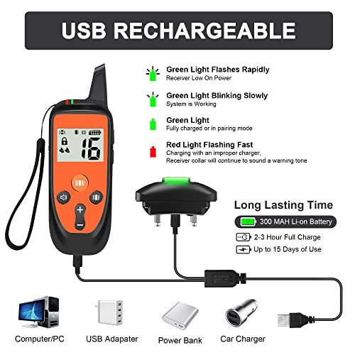 Remote Anti Bark Collar with Sound & Vibration