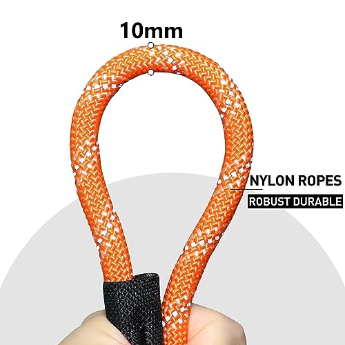 Reflective Long Dog Rope Leash, 20m, Orange - Classic Dogs Leash