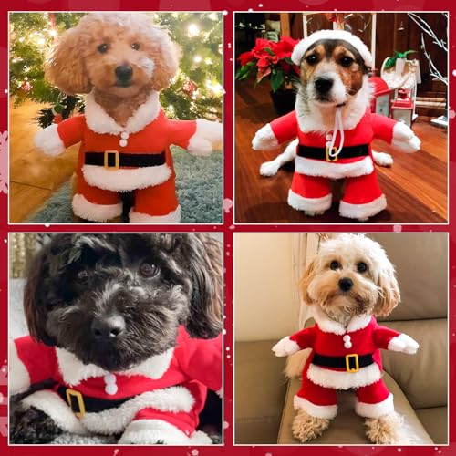 Santa Claus Dog Christmas Costume Pet Clothes Outfits