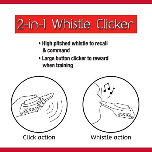 Mikki 2-in-1 Whistle Clicker, recall and command training