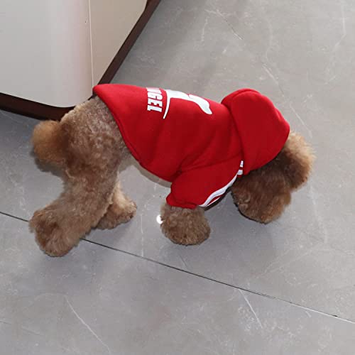 Stylish Dog Hoodie - Red, X-Small