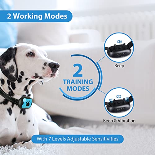 Rechargeable Anti Barking Collar for Dogs - Blue