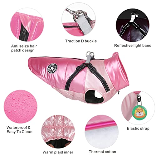 Winter Dog Coat Waterproof Puppy Jacket for Small/Medium Dogs