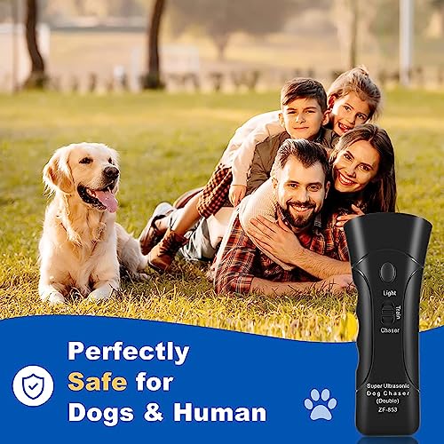Handheld Ultrasonic Device for Dogs, 3-in-1 Bark Control