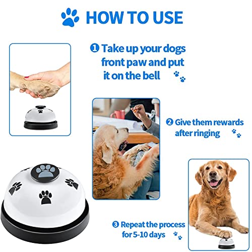 Dog Bell Set with Training Clicker & Whistle