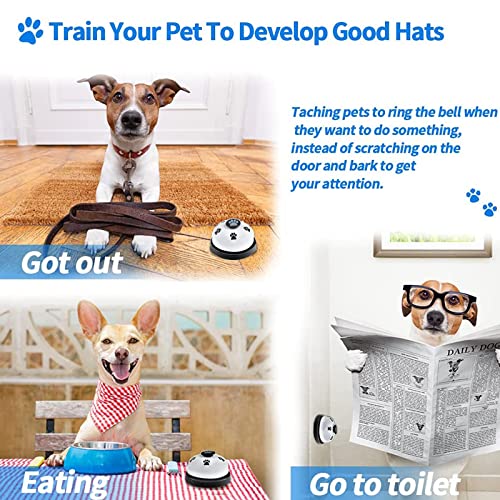 Dog Bell Set with Training Clicker & Whistle