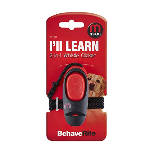 Mikki 2-in-1 Whistle Clicker, recall and command training