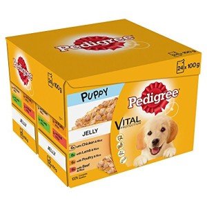 Pedigree Puppy Pouches Meaty Jelly Selection, 24 Pack