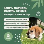 Natural Himalayan Yak Chews for Dogs - 5 Pcs