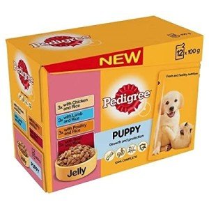 Pedigree Puppy Wet Food Jelly Meat Selection 12x100g