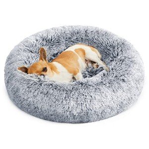 Fluffy Donut Dog Bed with Washable Cover