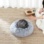 Fluffy Donut Dog Bed with Washable Cover