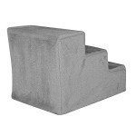 Plush Covered Dog Stairs - Gentle on Joints