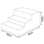 Plush Covered Dog Stairs - Gentle on Joints