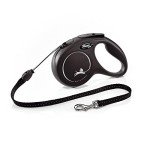 Medium 5m Retractable Dog Leash in Black