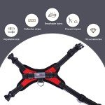 Breathable No-Pull Dog Harness Vest - Red